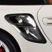 2Pcs Dry Carbon Fiber Side Fender Air Vent Cover For Porsche 911 997 Turbo 04-12 (for: Porsche)