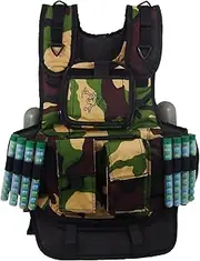 Maddog Sports Tactical 6-Pod Paintball Harness Vest - Camo