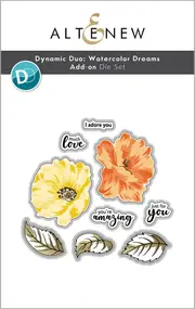 Altenew Dynamic Duo- Watercolor Dreams Add-on Die Set
