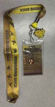Lanyard with Charm and Card Godzilla KING GHIDORAH New Never Used OPEN