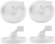 Gogogmee 4pcs Dishwasher Wheel Bracket Easy Install Dishwasher Accessory Wheel Lower Rack Roller Pulley for