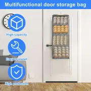 Hanging Yarn Storage with 4 Large Pockets and Zippers Clear Knitting beUVa