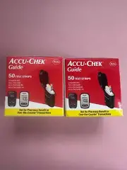2 boxes of Accu-Chek Guide 50ct Diabetic Test Strips