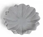 White Marble Lotus Shape Showpiece Fruit Bowl Lotus Shaped