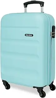 [ROLL ROAD] Flex Cabin Suitcase Blue 35 x 55 x 20 cm Rigid ABS Combination Lock Side 33L 2.75 kg 4 Double Wheels Hand Luggage, Blue, Cabin Suitcase, Blue, Cabin Suitcase