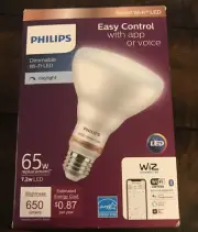 Philips Daylight BR30 LED 65W Dimmable WiZ Connected Smart Light Bulb *QTY OF 2*