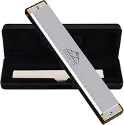 [EASTROCK] Blues Harmonica 24 Hole C Key with Case, Mouth Organ Harp, Diatonic Harmonica for Beginner, Adult, Professional, Students, Friends, Gifts