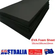 EVA Foam Sheets 50cmx100cmx10mm Black Sponge Paper Handmade DIY Craft Cosplay