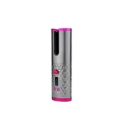 Wireless Rotating Hair Curler with LCD Display & Timer