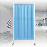 Medical Privacy Screen,Standing Door Partition with Wheels,1-5 Panel Folding Mobile Room Divider,Suitable for Wards/Beauty Salons/Hospitals(Yellow,5-Panel)