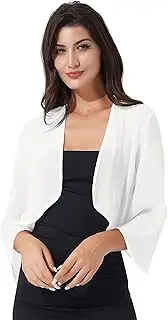 [iEFiEL] Women's Elegant Chiffon Cape Pashmina Wedding Bridal Shawl Wrap for Evening Dress Bridesmaid Cover Up