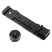 Black Mount Adapter Extension SLR Camera 1/4 Hot Shoe Bracket DLSR TTL Flash