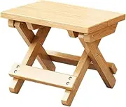 B Baosity Folding Stool Wooden Outdoor Foldable Stool for Backpacking Camping BBQ
