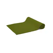 Sir John's Gifts Rans Lollipop Cotton Ribbed Table Runner - Olive Green