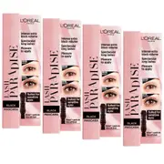 4x L'Oreal Paris Lash Paradise Mascara 6.4mL Black
