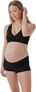 [pact] Organic Cotton Maternity Foldover Brief Underwear for Pregnancy Postpartum - 4-pack