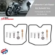 2 × Carburetor Repair Kit For Kawasaki Ninja ex250 ex500 el ex en 250 500