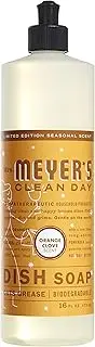 Mrs. Meyer's Clean Day Dish Soap, Orange Clove, 16 Ounce