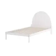 NNEDSZ Bed Frame King Single Size Wooden White DALY