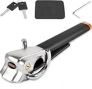 ASENDIWAY Steering Wheel Lock Universal Anti-Theft Device Heavy Duty Security Car Lock for Vehicle Auto Truck SUV Van with 2 Keys Black
