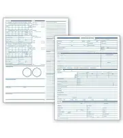 1000 Optometry Vision Exam Records, 2-Sided, White Ledger / Nebs Deluxe # 6502