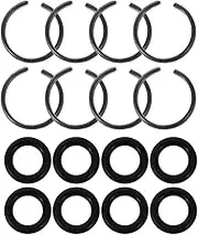 HOMSFOU Pcs Impact Wrench Retaining Ring Clips Lock Ring Wrench Rubber Iron Easy Replacement