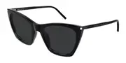 Saint Laurent SL 214 KATE THIN 001 Men's Sunglasses Black Size 55
