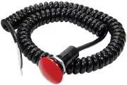 Allstar 80181 Universal Remote Momentary Button Spiral Cord Transbrake/Nitrous