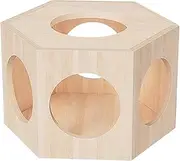 Dwarf Hamster Hide Out | Wooden Hamster Toys - Small Animal Habitat Cage Accessories Décor Maze for Guinea Dwarf Lemmings Mice Chinchilla