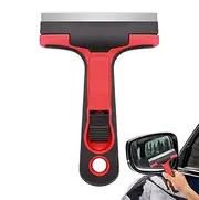 Small Squeegee, Windshield Scraper Tool, Car Window Cleaner, Convenient to Use, Comfortable Handle Grip, 14.5x10cm, for Cleaning Vehicle