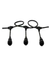 [Lexi Lighting] Outdoor Hanging Festoon Belt String Light in Black