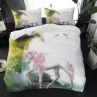Unicorn Quilt Doona Duvet Cover Set Single/Double/Queen/King Size Bed Pillowcase