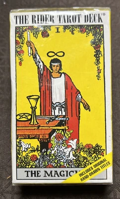 1971 The Rider Tarot Deck The Magician 78 Color Cards Italy Sealed Brand New Set