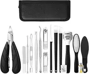 17 Pcs Set Manicure Tools Kit Pedicure Cuticle Scissors Cutter Set Foot Care Tool Ingrown Toenail Tool for Pedicuring