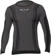 Sixs TS2W, functional shirt long sleeve , color: Black/Red , size: 3Xl/4XL