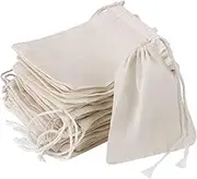 Reusable 100% Cotton Net Fabric Fruit Protection Bags with Drawstring (Pack of 50) Fruit Covers Bags Birds, Frost & Insect Barrier, Netting Bags Protect Your Flower, Fruit & Garden,Size 10x12