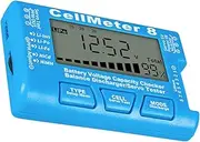 CAXUSD Battery Capacity Checker with LCD Backlight Voltage Tester for Li Ion Li Po Li Fe Nimh Batteries Portable Accurate Battery Monitor for Rechargeable Batteries