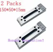 2pcs CNC Wire EDM Stainless Jig Holder Clamp Screw Wire Cutter Claw 150x50x15mm
