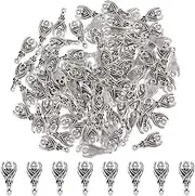 [DICOSMETIC] 100Pcs Bats Connector Charm Alloy Bat Charms Gothic Style Charm Halloween Charms with Double Loops Metal Pendants Antique Silver Animal Charms Punk Charms for Earring Jewelry Making, Alloy