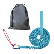 Bicycle Bungee Towing Rope, Mountain Bike Ebike Elastic Pulling Rope, Parent-child or Uphill Tow - BLUE