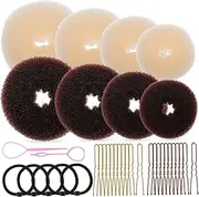 CRILSTYLEO 1Set Donut Hair Bun Maker Hair Accessories for Women Comfortable Elastic Styling Tools for Elegant Hairstyles for Work Events Daily Use