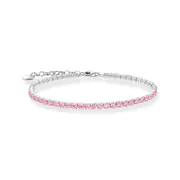 Buy Tennis bracelet with pink zirconia by Thomas Sabo online - THOMAS SABO Australia