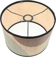 Bamboo Drum Lampshade for Room Bedroom Elegant Print Light Cover for Rv Home Decor Soft Illumination Light Diffusion Compatible