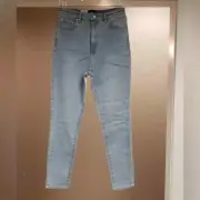 Lee Womens Jeans Size 12 High-Licks Crop Skinny High Rise Blue Stretch Denim NEW