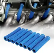 Blue Spark Plug Wire Boots Thermal Protection Insulator Sleeve Fit Toyota (for: Toyota)
