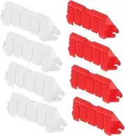GARVALON 60pcs Raceway Barrier Props Street Signs Playset Miniature Traffic Barricade Race Road Barrier Traffic Fences Road Block Model Mini Roadblock Sign Mini Road Blocks