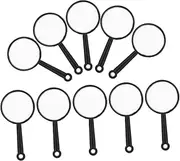 KOMBIUDA 10PCS Handheld Magnifying Glass with Optical Lens for Seniors Lightweight and Portable Magnifier for Reading Coin Inspection and Detailed Exploration