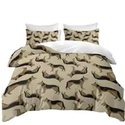 Pattern of German Shepherd Dog Quilt Cover