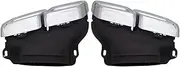 Silver/black Car Modified Square Mouth Muffler Tip Exhaust Tip Compatible For Benz E-Class W212 E200 E260 E300 2014 2015 2016(Sliver)