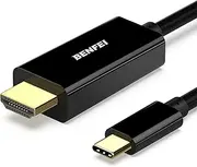 [BENFEI] USB C to HDMI Cable, USB Type-C to HDMI 6 Feet Cable [Thunderbolt 3 Compatible] for MacBook Pro 2018/2017, MacBook Air/iPad Pro 2018, Samsung Galaxy S10/S9, Surface Book 2 and More
